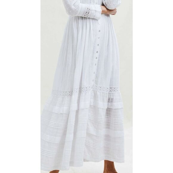 ASPIGA Audrey Lace Maxi Dress in White/ Size XL / NWT - Picture 3 of 6